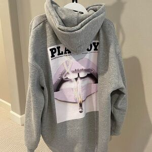playboy oversized hoodie dress